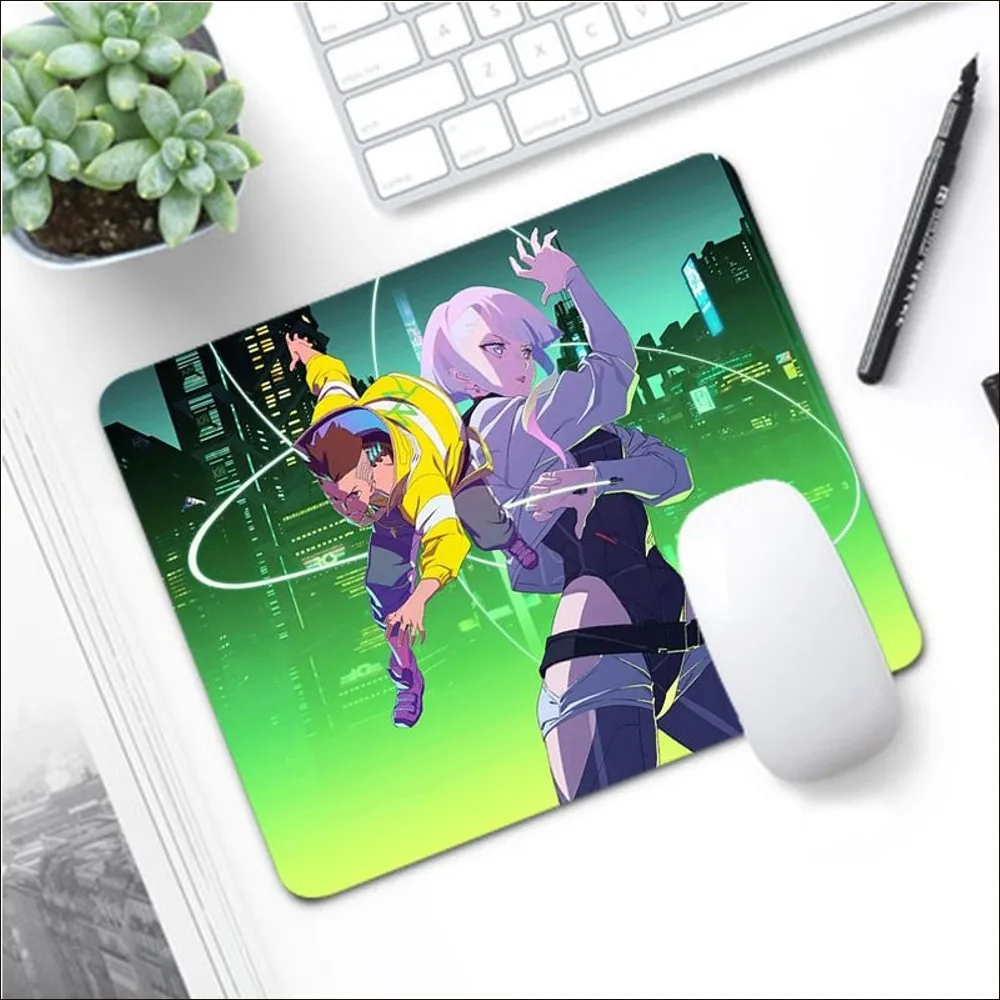 Anime C-Cyberpunks Mousepad Beautiful Durable Rubber Mouse Mat Pad Size for CSGO Game Player Desktop PC Computer Laptop