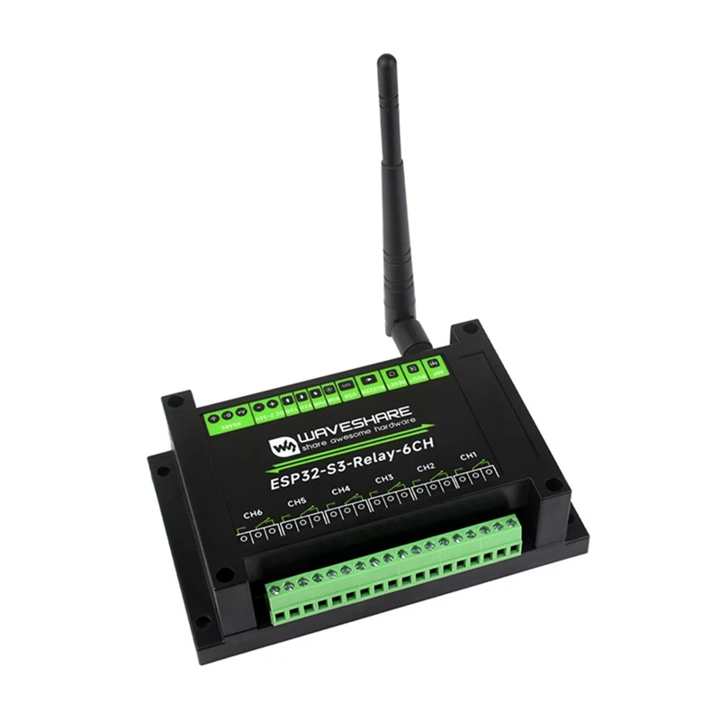 Imagem -05 - Waveshare-módulo de Relé Wifi Wifi Abs Suporta Wi-fi Bluetooth Rs485 Interface Pico Esp32-s3 6ch