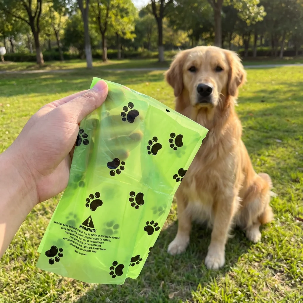 10-pce Degradable Thickened Leak-Proof! Dog Poop Bags Rolled Portable Waste Bags Dog Walking Special Pet Cleaning Bags Home
