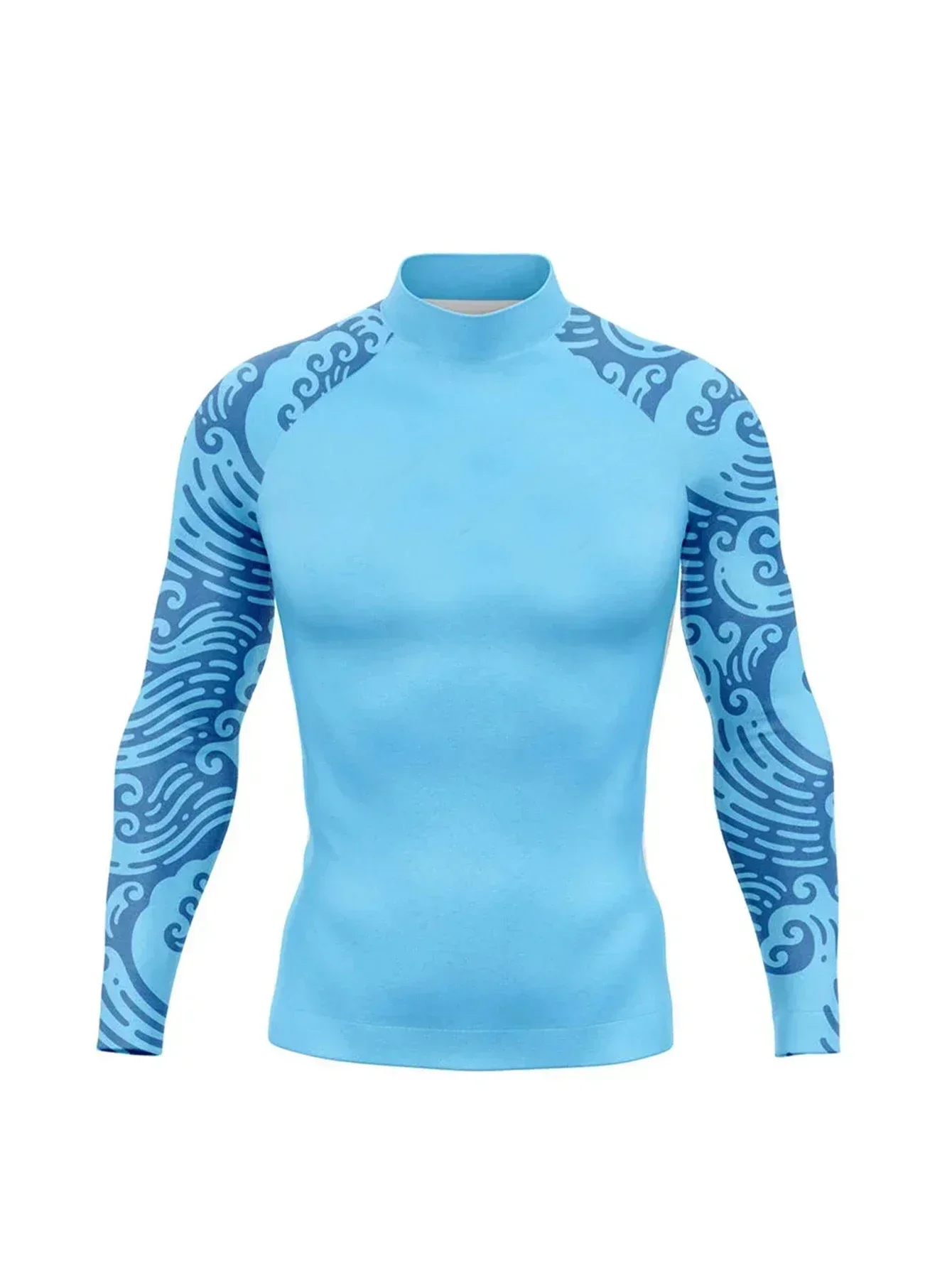 Men's Rash Guards Surfing Diving Suit Swimwear Long Sleeve T-shirt UV Protection Swimsuit Swimming Surf Tight Shirts Gym Clothes