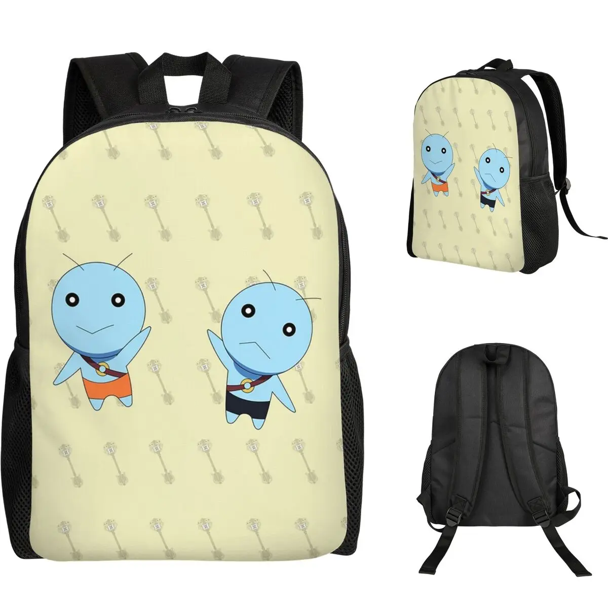 Gemini V Fairy Tail Student Backpack School Bag Hiking Travel Daypack for Men Women Fashion Bookbag Shoulder Bags
