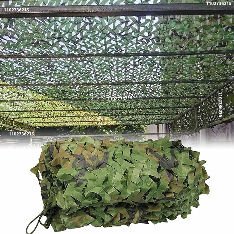 Camping Camouflage Net, Shelter, Hunting Jungle Camouflage Net, Car Sunshade, Leaf Net, Decorative Treehouse Garden Ne