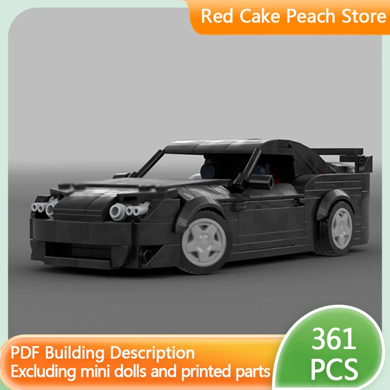 

Speed Racing Car Model MOC Building Bricks Black MK4 Sports Car Modular Technology Children Holiday Gifts Assemble Toys Suit