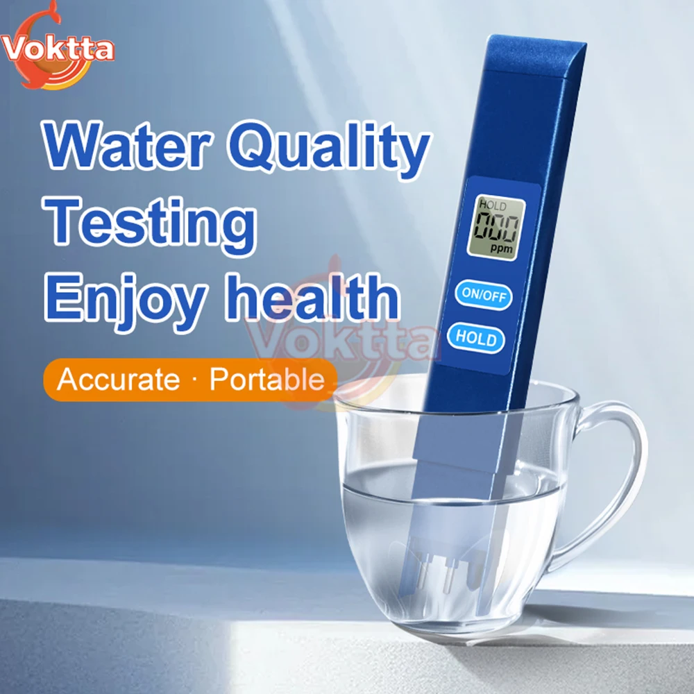 Water Quality Detection Pen 2 in 1 TDS Meter Drinking Water Purity EC Meter High Accuracy Digital PH Tester Water Quality Tester