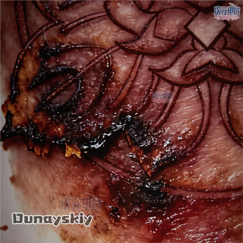 أماندا كوس @ ASilHillF Ent HillF ماكينا تأثيري عودة الوشم ملصق الدعامة الكبار الجسم الذراع وهمية الوشم ملصق مقاوم للماء #5