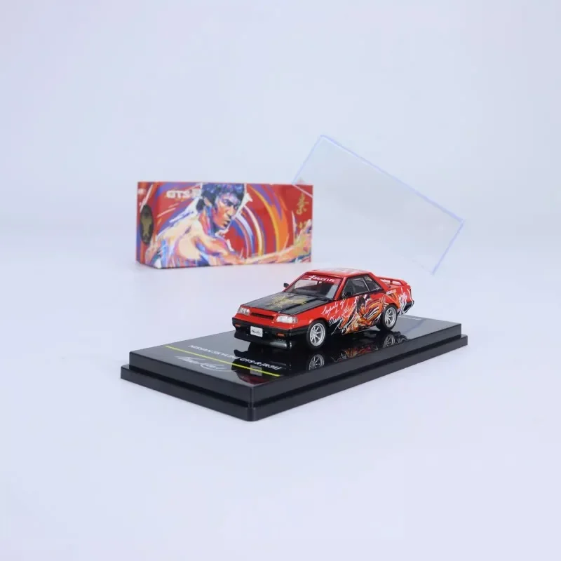 1:64 Nissan R31 R32 R33 R34 GTS-R modèle de simulation en alliage moulé sous pression commémoratif, jouets de collection pour enfants, cadeaux pour enfants.