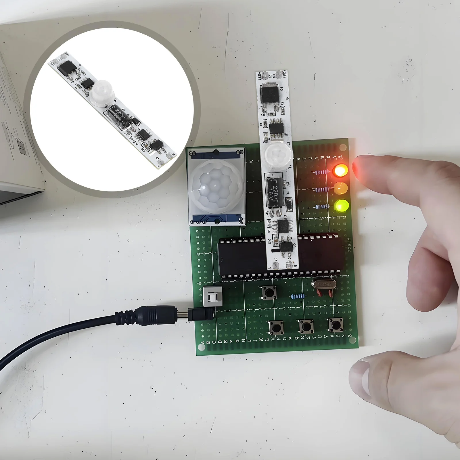

Energy Efficient LED Strip Motion Sensor Module No Power Supply Intelligent Control for Home and Commercial Use