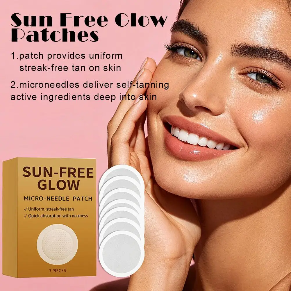 Sun Free Glow Patches Tanning Patch Advanced Microdarts Natural Bronzer Melanin Booster Men Women All Skin Types