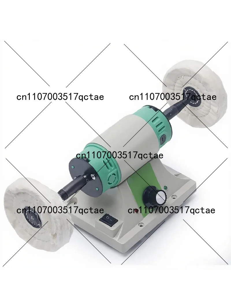 220V Electric Polishing Machine Adjustable Speed Double Head Grinder for Gold Silver Copper Jewelry Metal Polishing