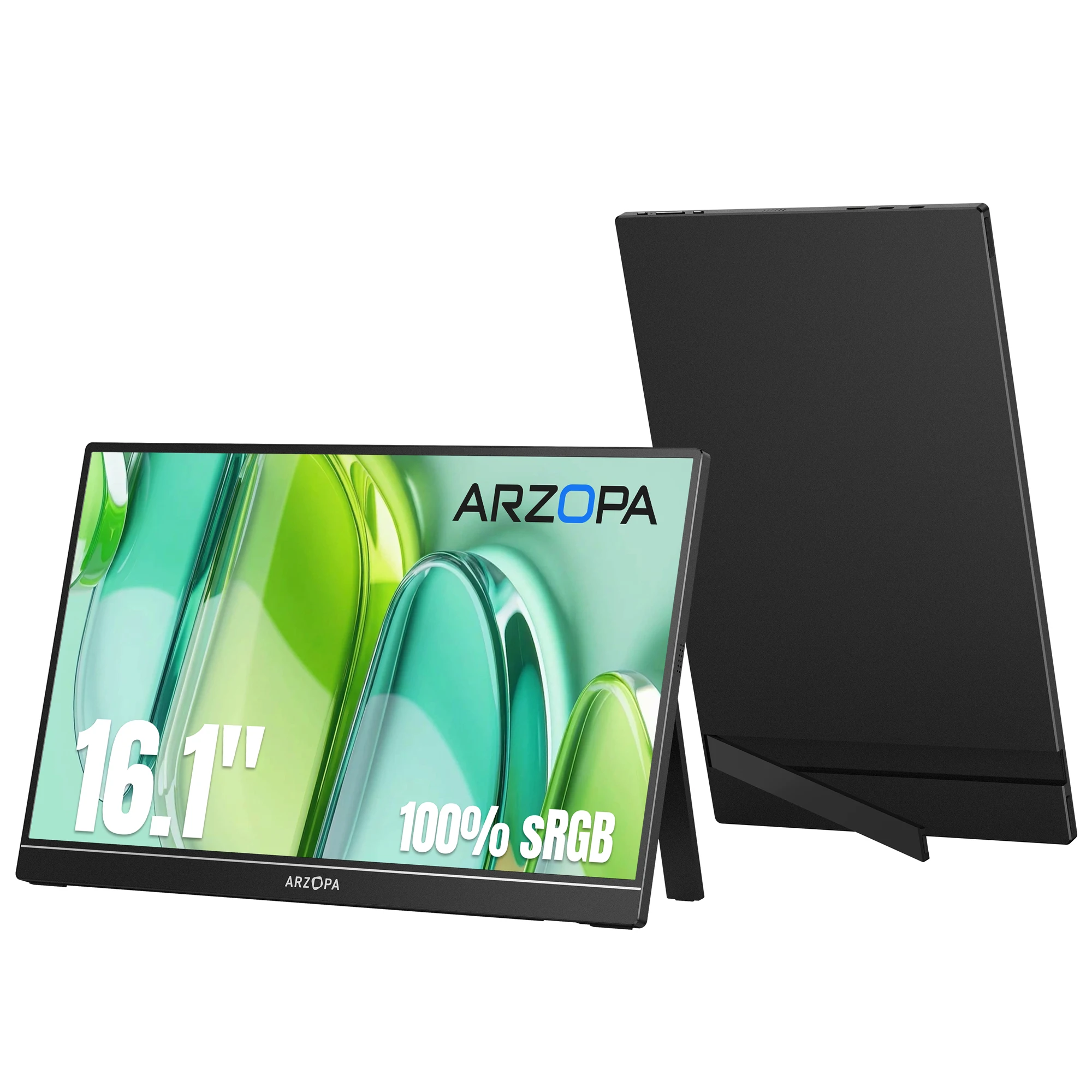 Image of ARZOPA 16,1 Zoll 100% SRGB 1080P FHD Mini Gaming Mobiler Tragbarer Monitor IPS-Bildschirm Zweitmonitor Externer Bildschirm Z1C