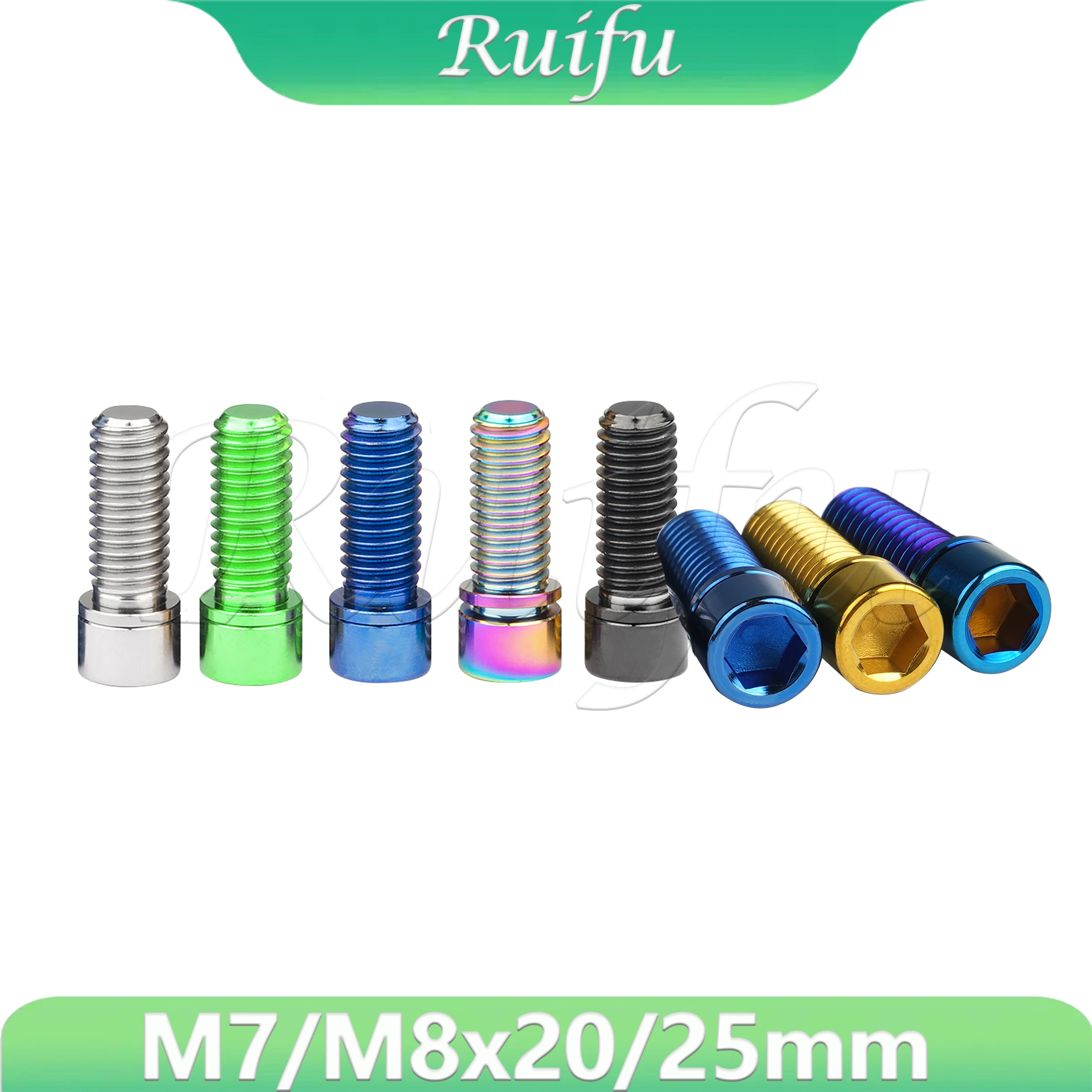 Ruifu Titanium Bolt  M7/M8 With Washer Bicycle