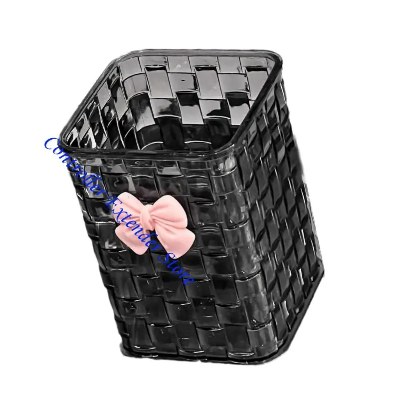 N84B Pencil Cup Multipurpose Desk Pen Organizers Tabletop Makeup Brush Storage Box