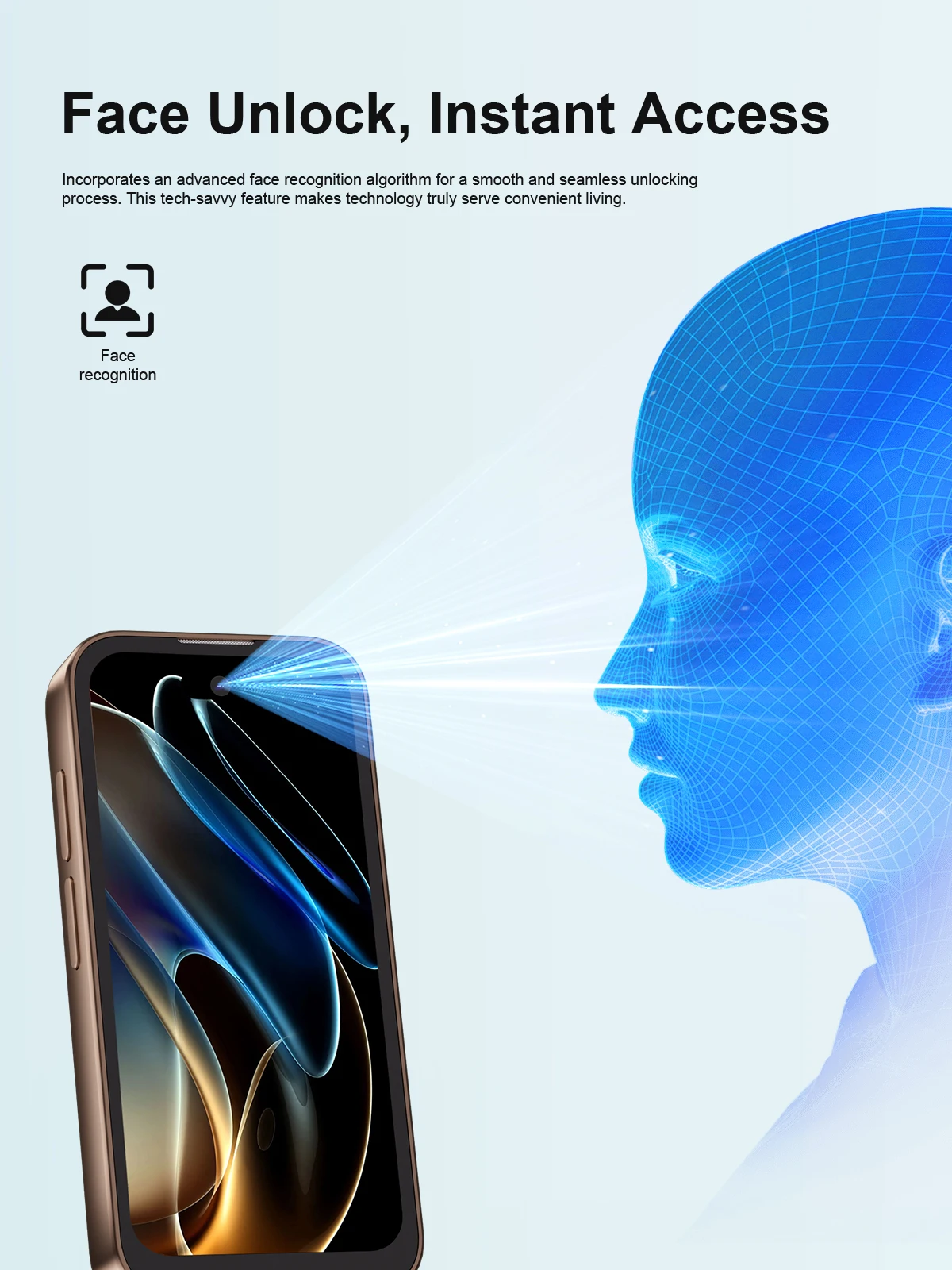 SERVO 17 PRO MAX Mini Smartphone 3.75" Fullview Display 3G Cellular Dual SIM Android Small Smart Mobile Phones Face Unlock GPS