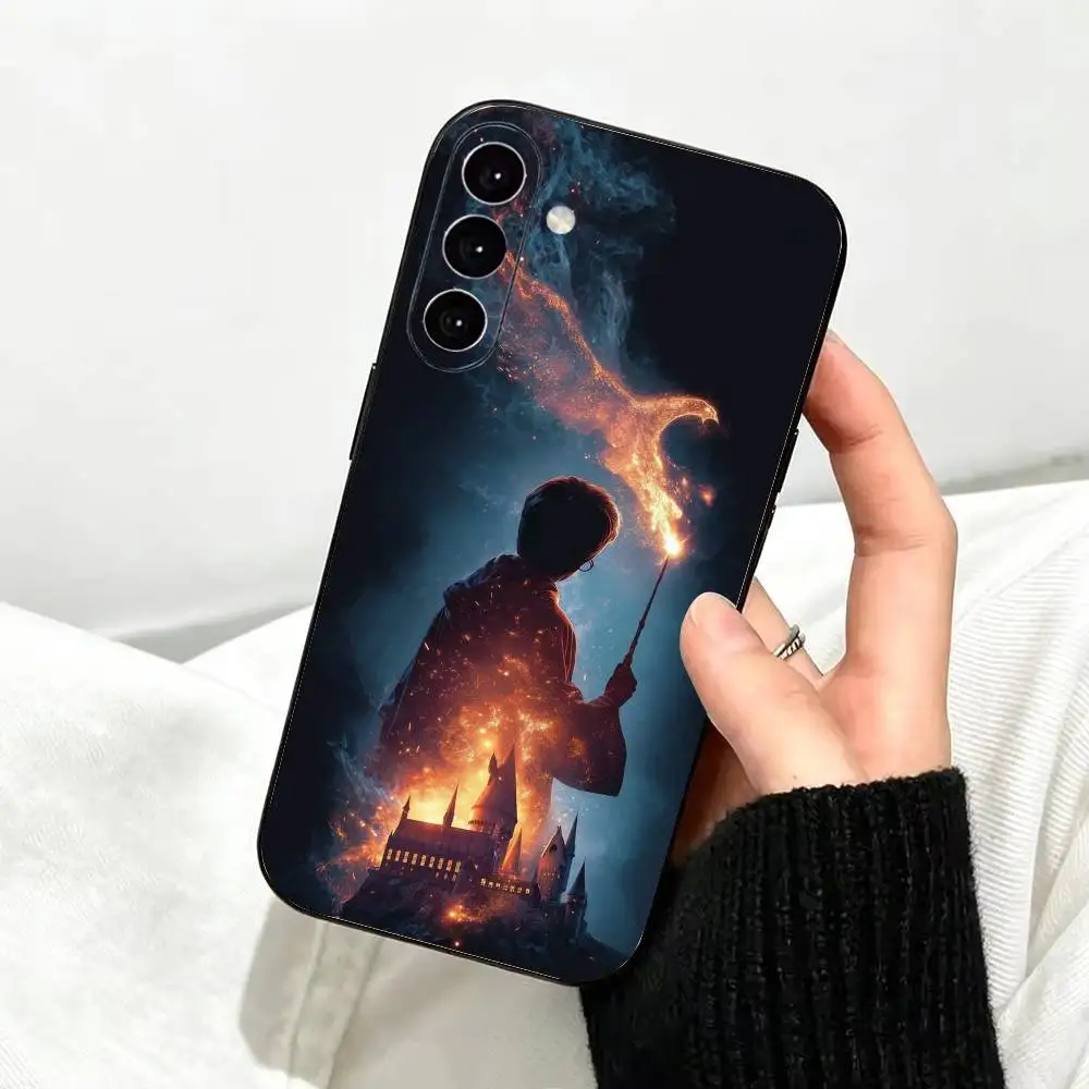 Magic H-Harry-es P-Potters W-Wand Phone Case For Samsung Galaxy A73,A72,A71,A70,A53,A52,A51,Soft Silicone Black Cover - view 4