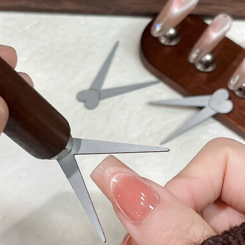 3D V-Shape French Strong Cat Eye Nail Magnet Auxiliary Tool 2-In-1 Magnetic Stick DIY French Effect Gel Nail Polish Magnet Tools
