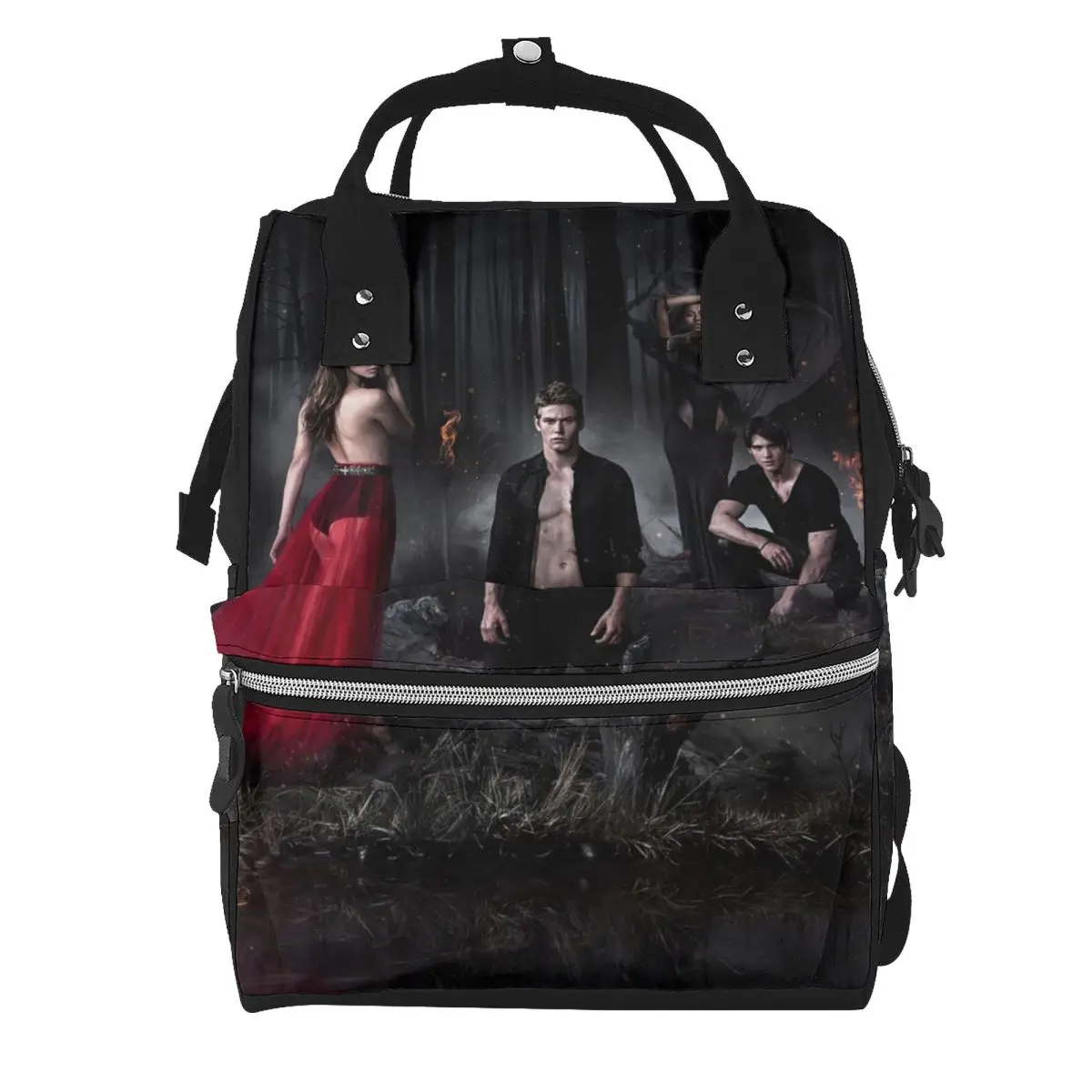 The Vampire Diaries Student Backpack School Bag Hiking Travel Daypack for Men Women Bookbag Shoulder Bags