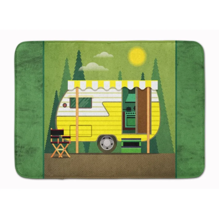 

Коврик из пены с эффектом памяти Greatest Adventure Retro Camper, пригодный для машинной стирки