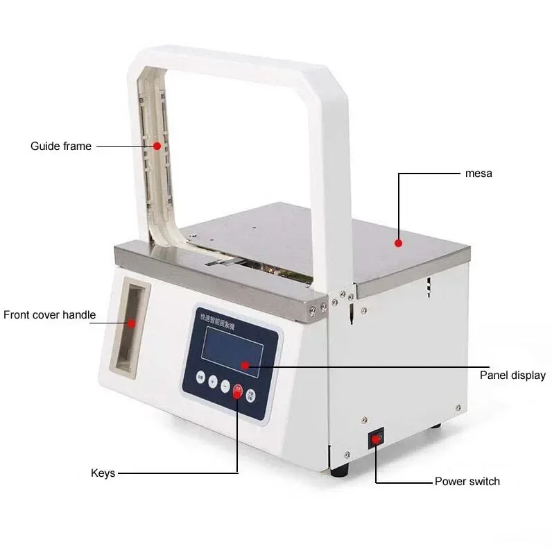 Automatic Hot melt OPP tape Supermarket vegetable Strapping machine Fast binding machine Banding Machine