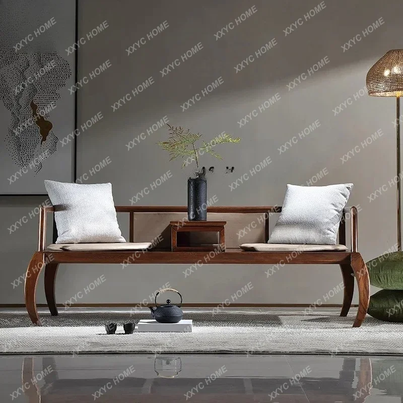 New Chinese-style all-solid wood Arhat bed Ming and Qing antique ebony winter and summer double sofa couch