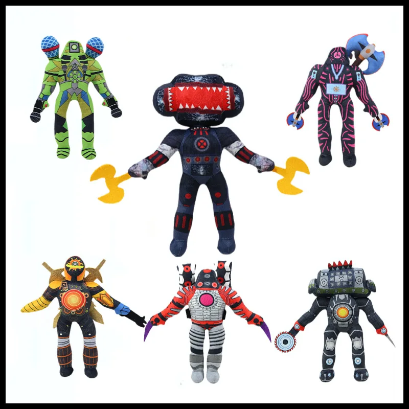Skibidi Toilet Bosses  Titan  TV Man Cameraman Plush Toys  for Fans and Friends Beautifully Stuffed Animals Doll Christmas Gift