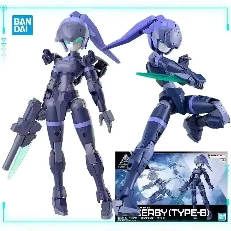 

Bandai оригинальные 30 мм 1/144 EXM-H15 Acerby 30 минут миссий Type-B сборочные модели игрушки Mecha Girl фигурки подарок