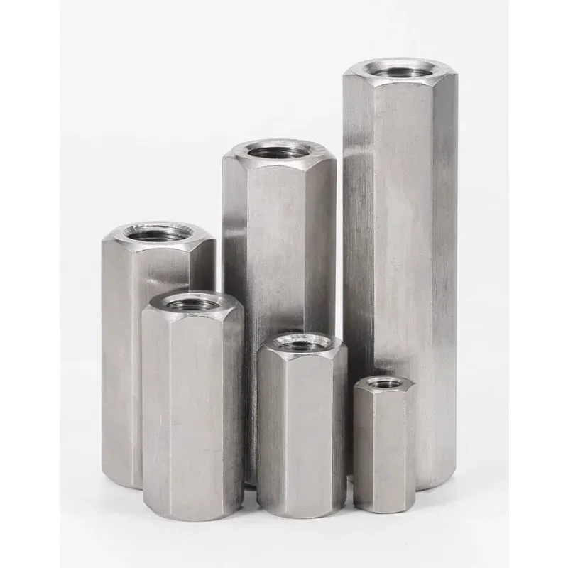 M3~M8 Stainless Steel Left And Right Thread Hexagon Hex Extend Long Lengthened Rod Connector Joint Sleeve Tubular Coupling Nut