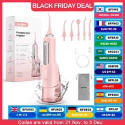 Sejoy Cordless Electric Water Flossers for Teeth Water Dental Flosser Portable Oral Irrigator Rechargeable