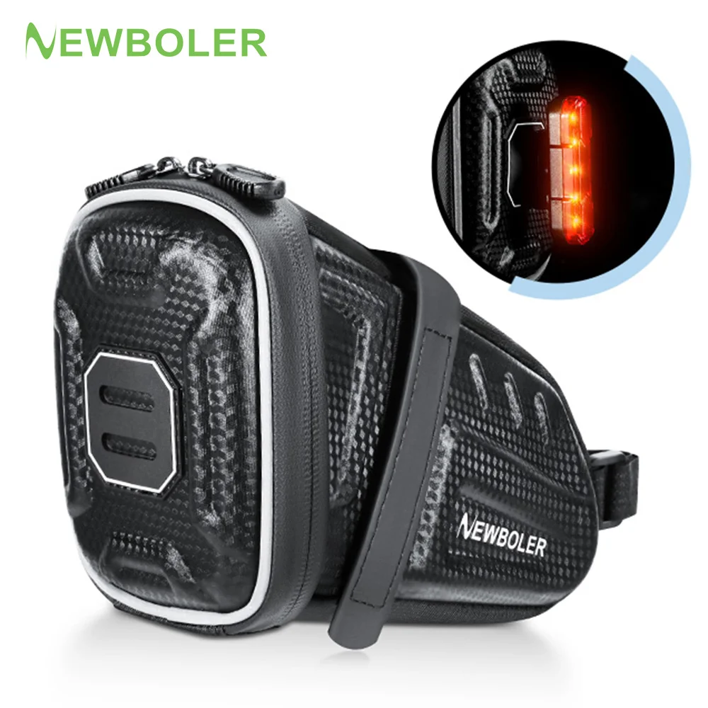 

NEWBOLER Bicycle Tail Bag Saddle Bag MTB Waterproof EVA Hard Shell Road Bike Rear Bag Riding Equipment Bike Accessories