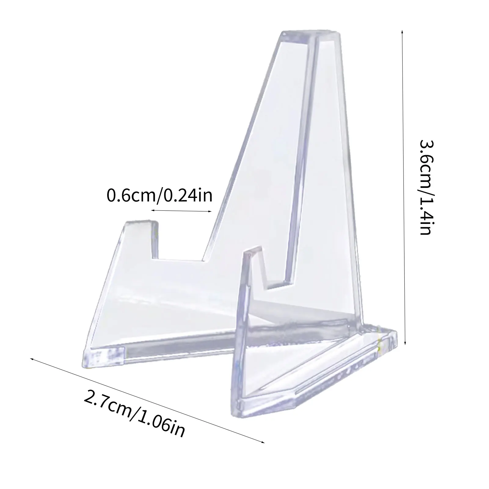 Klar Münze Display Stand 1,42 Zoll Groß Kleine Transparent Münzen Platte Halter Staffelei Stehen Kleine Platte Halter Display Steht Für
