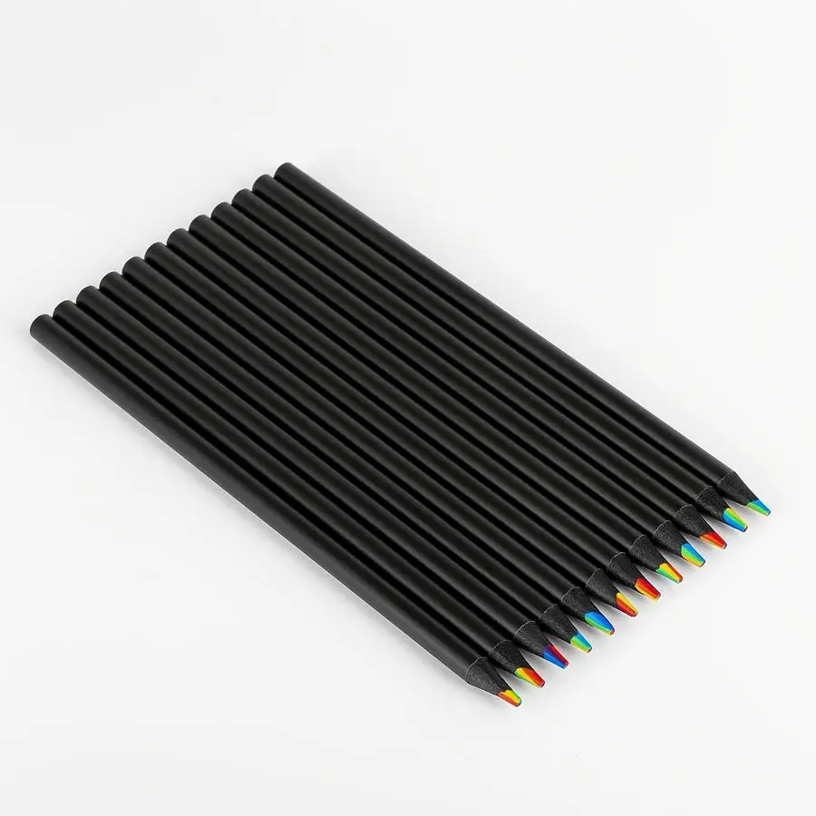 1/5/10/20/50/100pcs Rainbow Colored Pencils with Magical Gradient Colors - Dust-Free, with a Line Diameter of Over 2Mm, Suitable