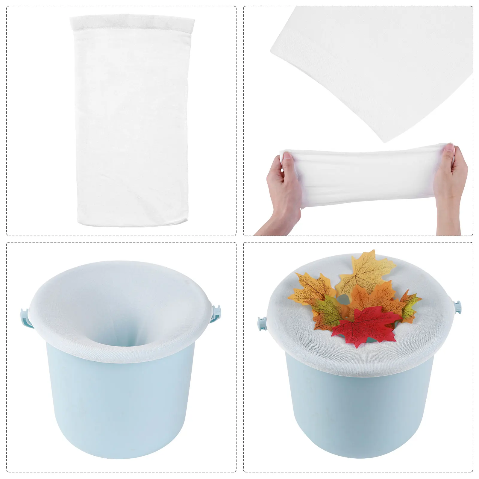 100-5PCS 풀 스키머 양말 탄성 나일론 메쉬 수영장 필터 양말 바구니 스키머 풀 필터 잔해물 잎 보관 양말