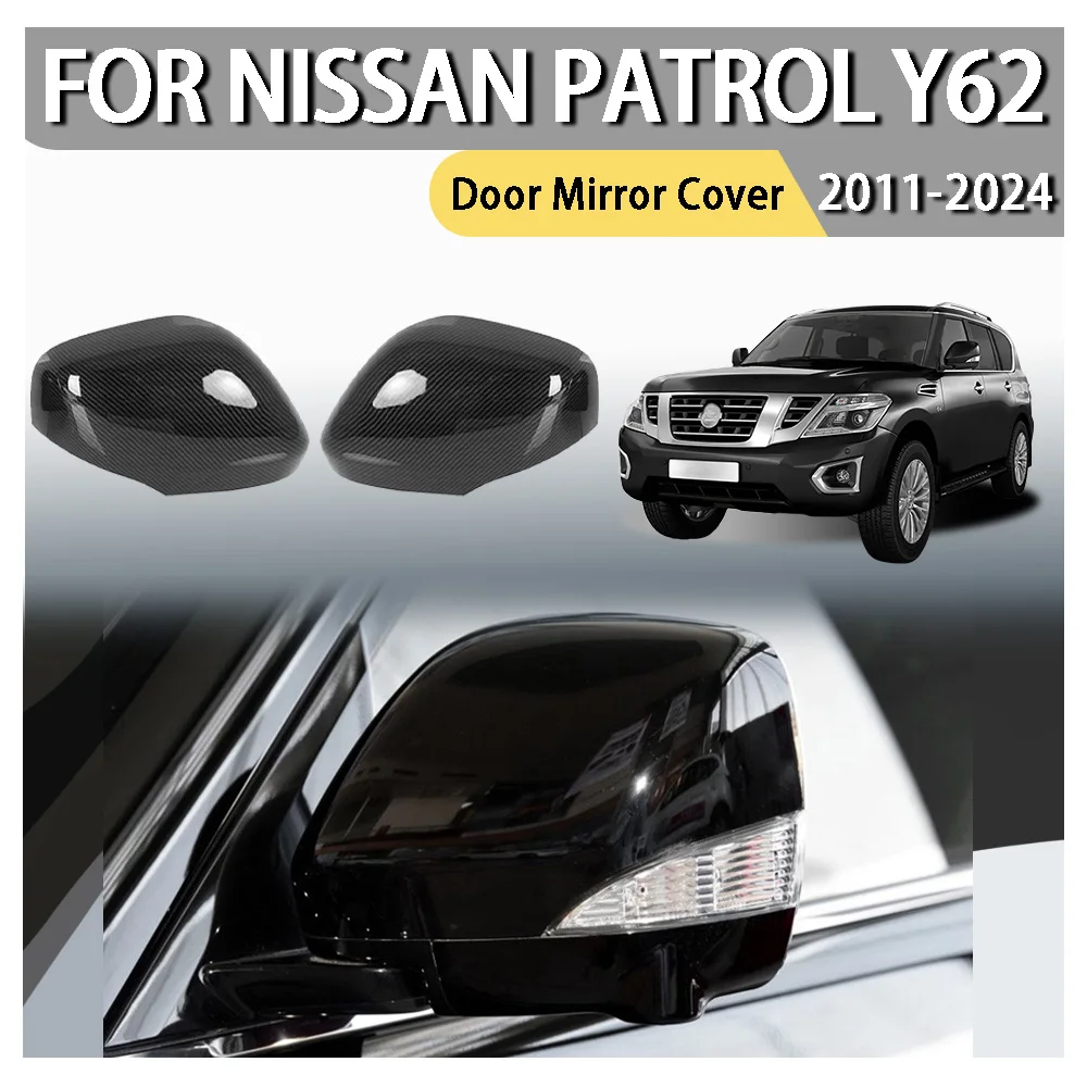 

Накладка на дверное зеркало для Nissan Patrol Y62 2011 2012 2013 2014 2015 2016 2017 2018 2019 2020 2021 2022 2023 2024 украшение автомобиля