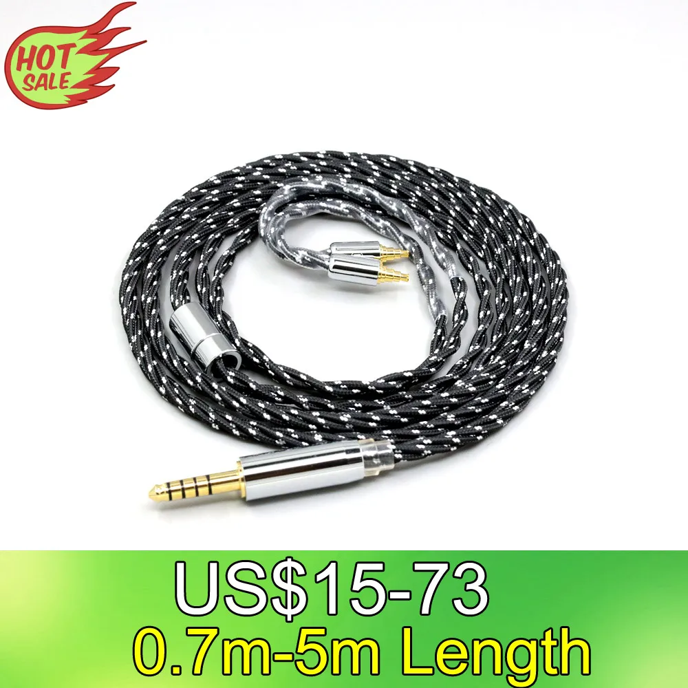 Cable de auriculares de nailon trenzado OFC mixto OCC para Sennheiser IE40 Pro IE40pro LN008738