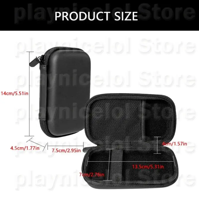 حقيبة تخزين الشاحن e8BA متانة eva مع الجيب المتبل والأشرطة المرنة