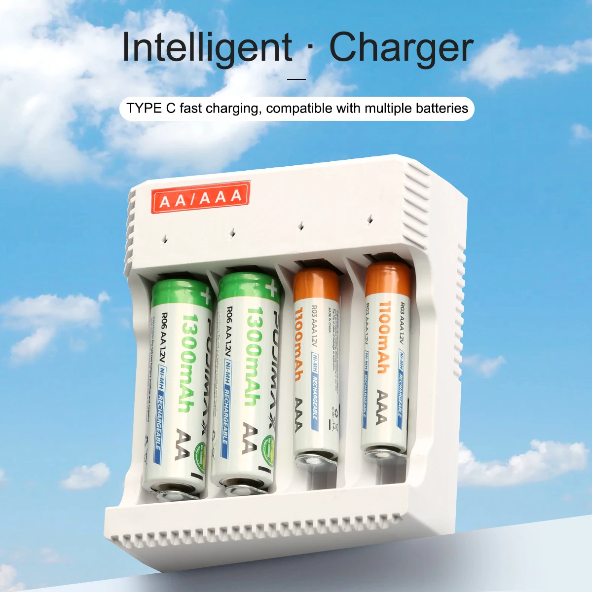 2 4 8 Slots AA / AAA Battery Charger For NI-MH /NI-CD AA AAA 1.2V  Rechargeable USB Battery Charger Independent Charging Adapter