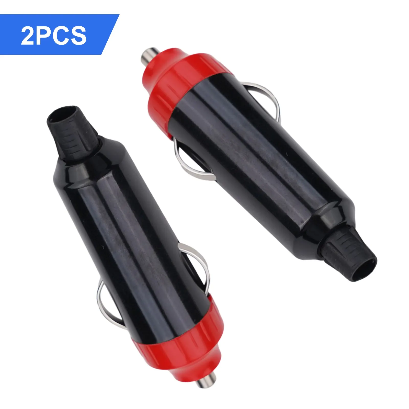 

2pcs DC 12V 24V Waterproof Male Car -Lighter Adaptor Socket Connector Adaptor Male -Plug -Cigarette -Lighter Connector Parts