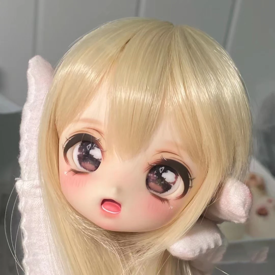 1/4 BJD Doll Head Anime Resin Material Lovely Cat Girl Doll DIY No Makeup Doll Toys Girl Gift