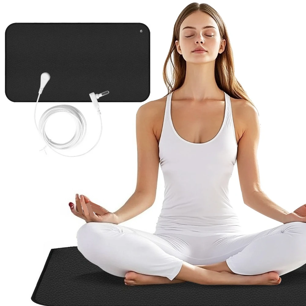 Grounding Mat Earth Connected Therapy EMF Recovery for Foot Therapy Universal Grounding Yoga Mat Improving Sleep Energy Mats