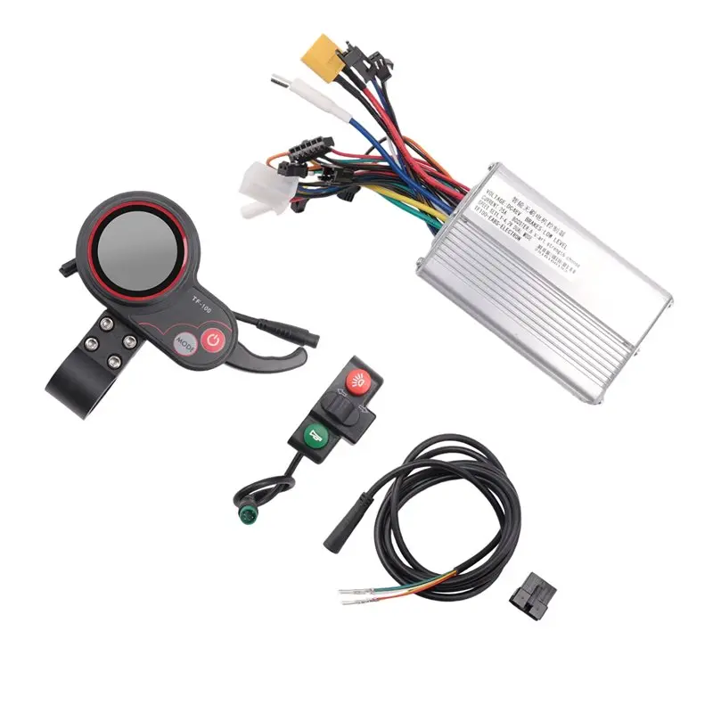 NEW HOT In Stock-48V 25A Electric Scooter Controller Dashboard Kit With TF-100 Display+Switch Button For KUGOO Electric Scoot