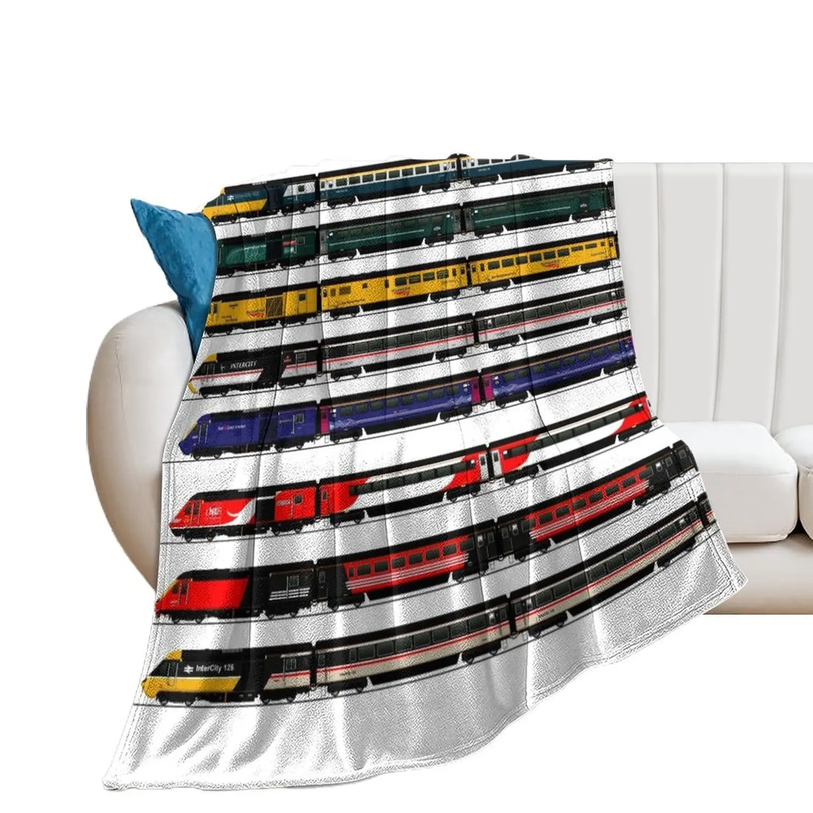 INTERCITY 125 HST LOCOMOTIVES Throw Blanket Sofa Throw blankets ands Decorative Sofas Luxury St Blankets