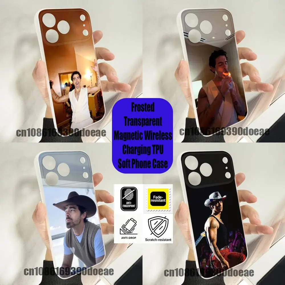 

For Singer Actor J-Joe Jonas Phone Case iPhone 12,16,11,14,13,17,15,Pro,Max,Plus,E,Air,Mini Wireless Charge Magnetic Clear