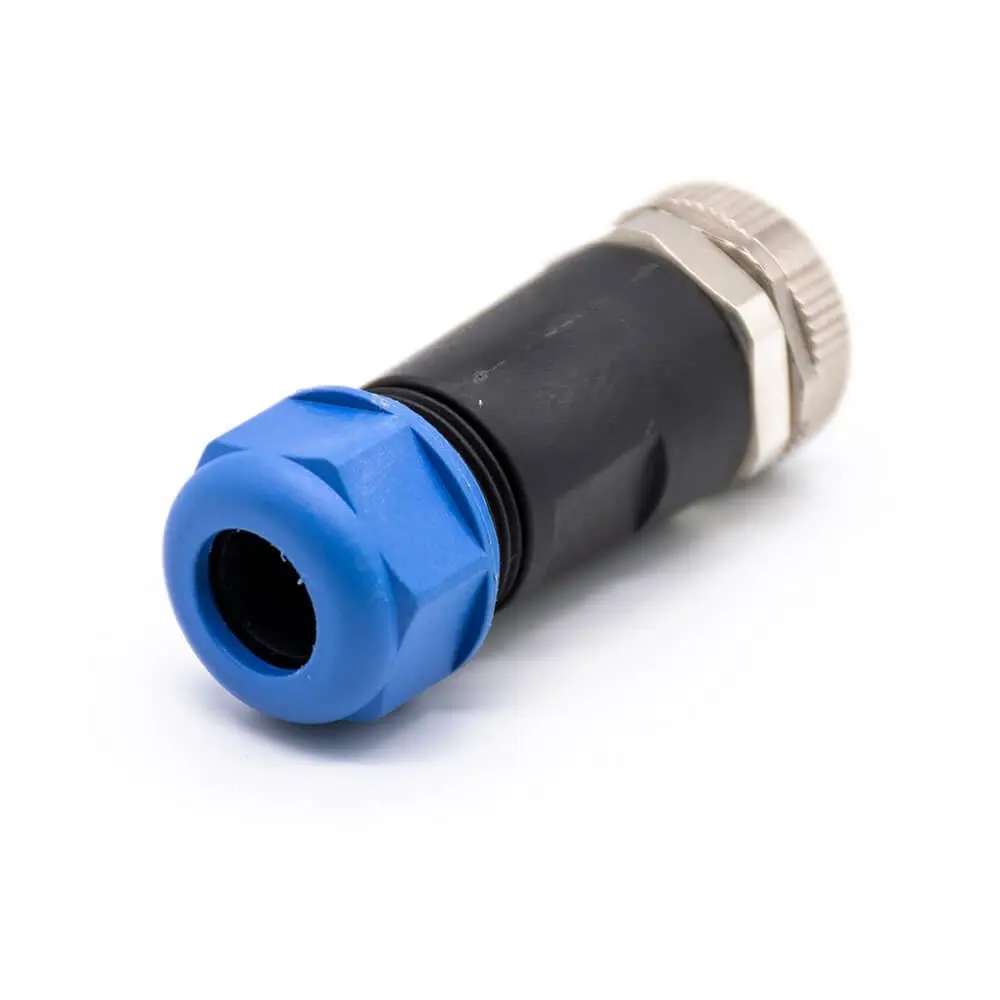 M7/8 Conector Campo 5 Pines Hembra Recto Sin Blindaje PG13.5 5Pin Female Straight Unshielded Industrial Sensor Cable Connector