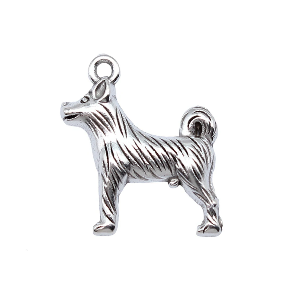 Decoration Puppy Dog Charms Jewelry 25x23mm 10pcs