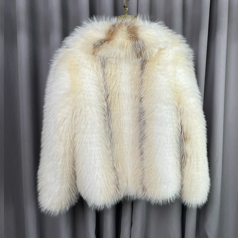 고품질 겨울용 친환경 여우털 모조 털 여성 코트, 유행하는 새로운 스타일, 플러스 사이즈 맞춤 제작 가능