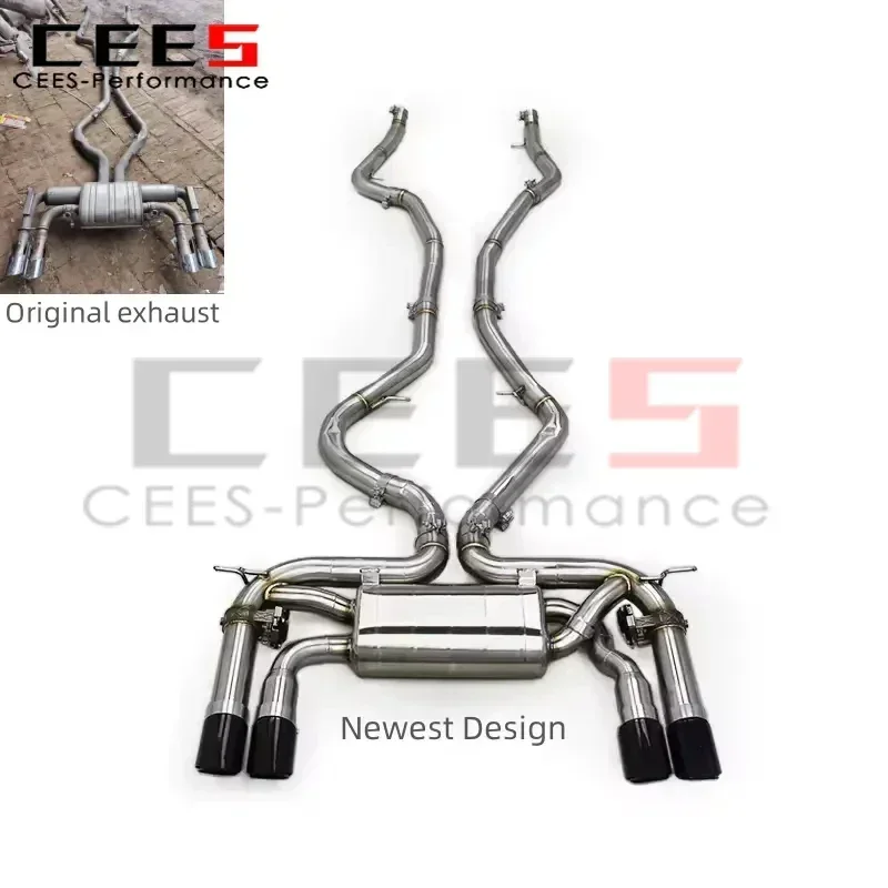 

cees for BMW X5M/X6M F85/F86 4.4TT (2015-2019) Performance Upgrade Muffler Pipes Stainless Steel Catback Exhaust System