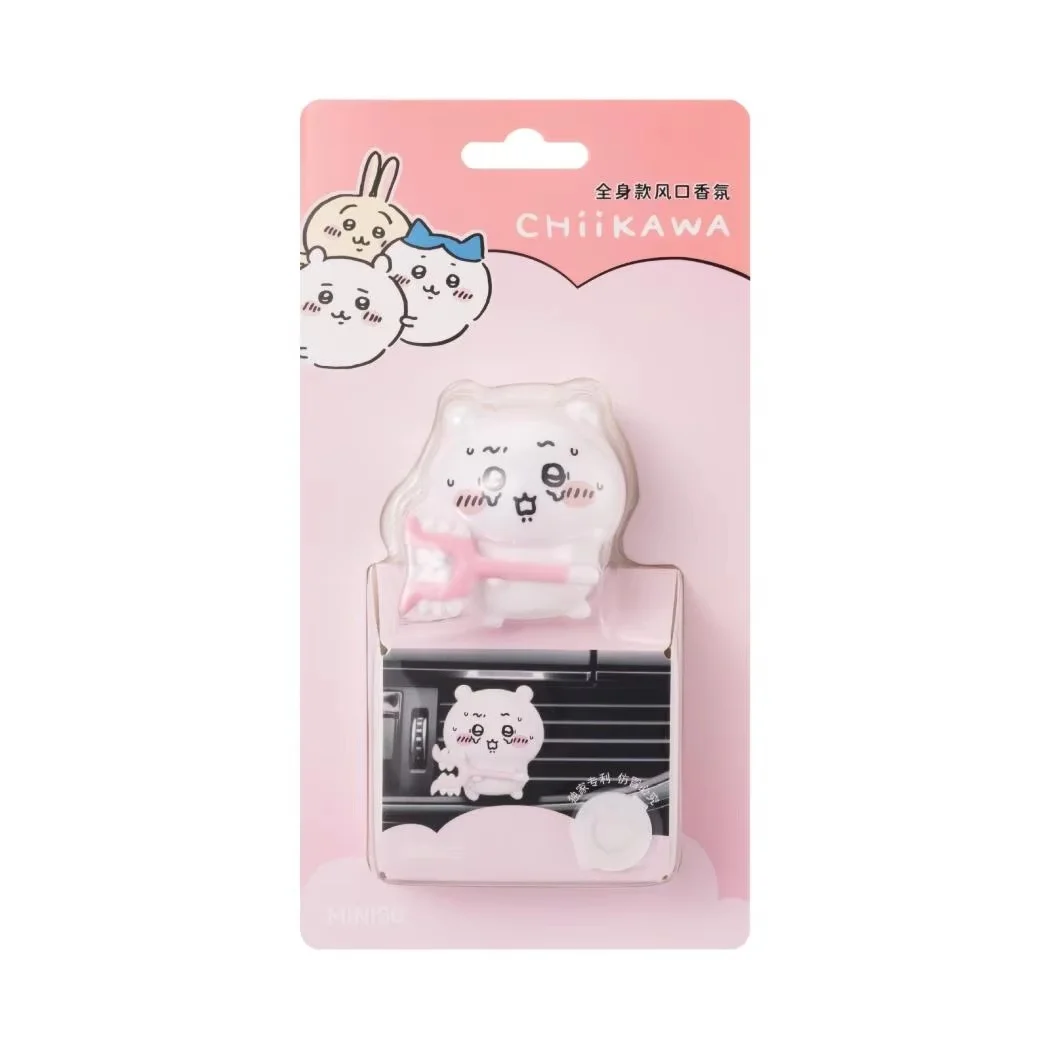 Chiikawa Hachiware Car Air Outlet Fragrance Genuine Aromatherapy Doll Cute Cartoon Decoration Gift Anime Themed Car Accessory image 3