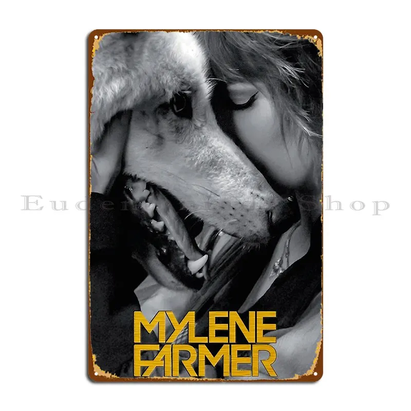 Mens Best Mylene Farmer Gift For Everyone Metal Sign Garage Pub Personalized Designing Home Tin Sign Poster