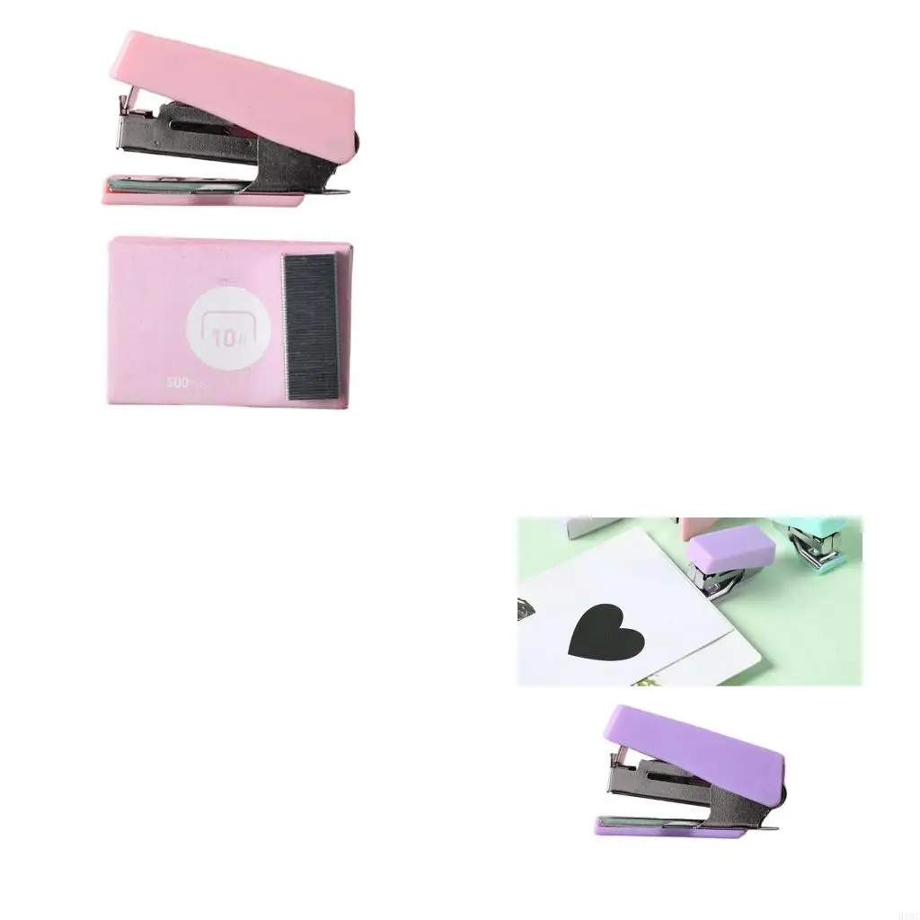 

1 Set Lovely Stapler Paper Stapler Office Stapler Easy to Load Small Stapler