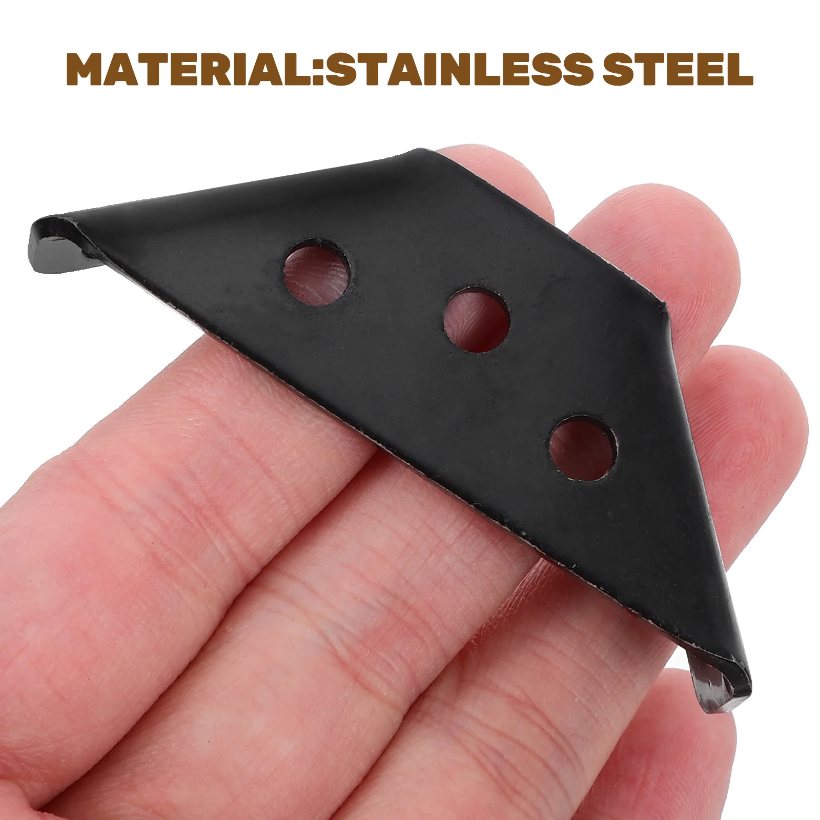 

12Sets Cabinet Corner Brackets Multifunctional Support Stainless Steel Corner Braces Furniture Connectors Ideal for Kitchen