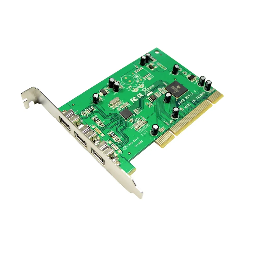 

IOCREST 3-портовая 1394B Firewire Ports PCI-контроллерная карта 1394 чипсет TI8280 win10